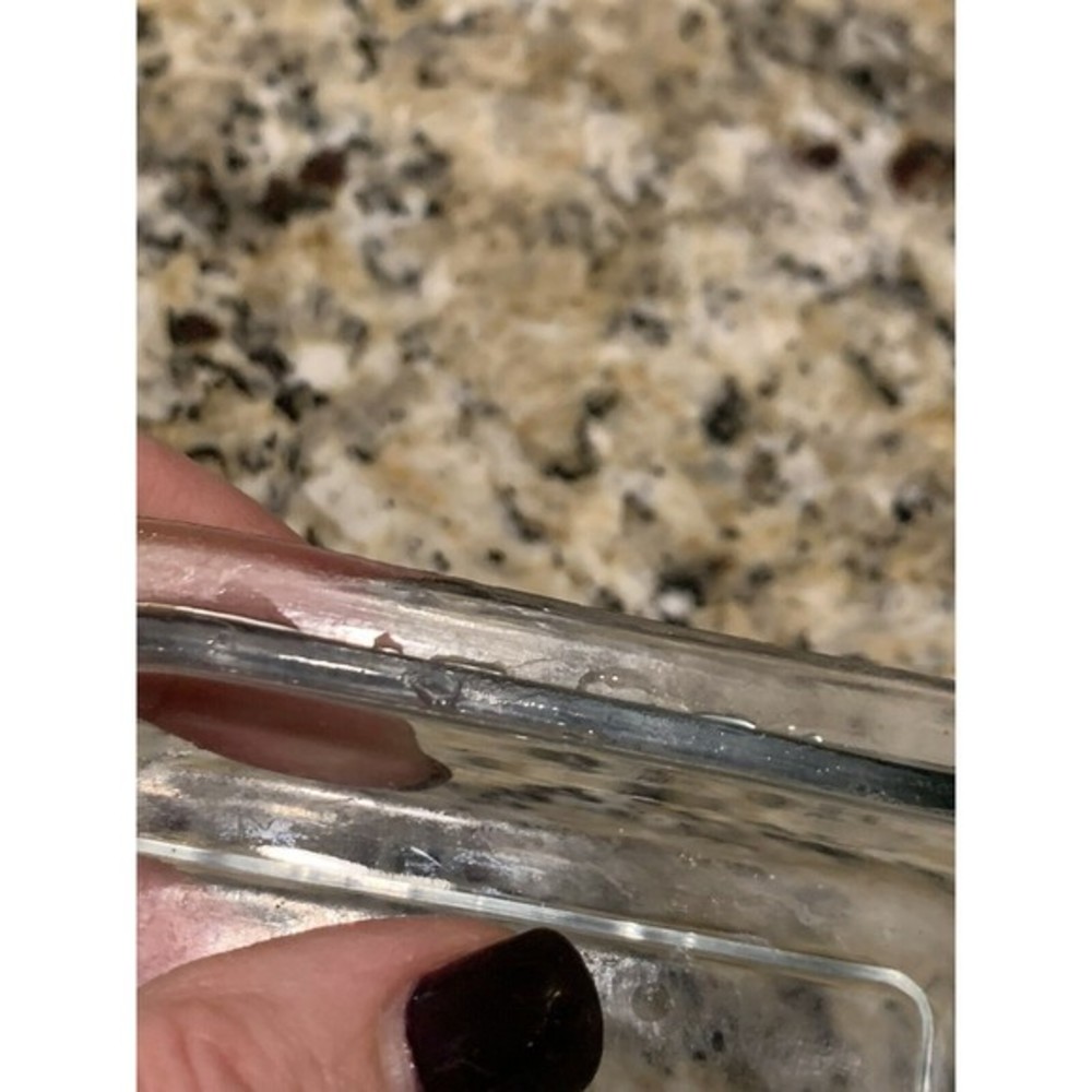 Vtg Fire-King Glass Philbe Sapphire Blue Rectangular Baker with Lid 1 Pint USA - Picture 9 of 11